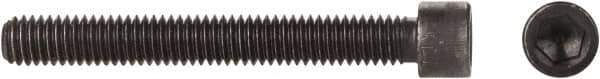 Made in USA - 3/8-16 UNC Hex Socket Drive, Socket Cap Screw - Alloy Steel, Black Oxide Finish, Fully Threaded, 1-3/4" Length Under Head - Industrial Tool & Supply