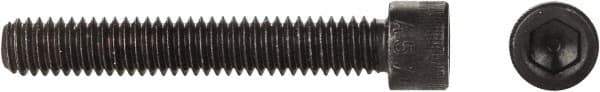 Made in USA - 5/16-18 UNC Hex Socket Drive, Socket Cap Screw - Alloy Steel, Black Oxide Finish, Fully Threaded, 3" Length Under Head - Industrial Tool & Supply