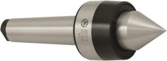 Bison - MT6 Morse Taper Shank, 90mm Head Diam, Live Center - 3,000 Max RPM, 60.5mm Point Diam, 2.46" Point Len, 3,086 Lb Max Workpc, Standard Point - Industrial Tool & Supply