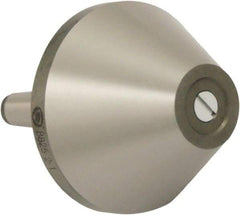Bison - MT1 Morse Taper Shank, 50mm Head Diam, Live Center - 5,000 Max RPM, 20mm Point Diam, 1.38" Point Len, 220 Lb Max Workpc, Bull Nose Point - Industrial Tool & Supply