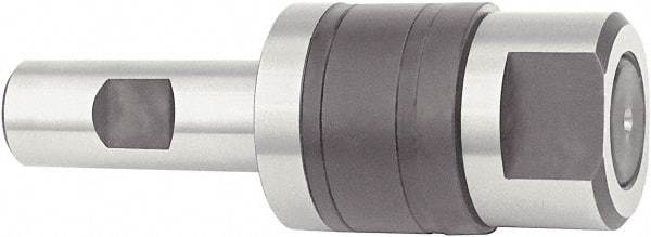 Bison - 0.87" Diam Milling Machine Arbor - Stub Style, Weldon Shank, 1/2" Shank Diam, 86mm OAL, For 1/2" Cutter Hole Diam - Exact Industrial Supply