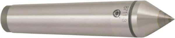 Bison - 1.76" Head Diam, Standard Point Solid Dead Center - 5MT Morse Taper, 18mm Point Diam - Industrial Tool & Supply