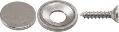 Mag-Mate - 1/8" Long x 9/16" Wide x 9/16" High, Magnetic Touch Latch - Neodymium & Steel, with Nickel Plated Finish - Industrial Tool & Supply