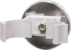 Mag-Mate - 19 Lb Max Pull Force, 2-1/32" Overall Height, 2.03" Diam, Ceramic Cup Magnet - Magnetic Style, 1" Clamp Opening, Chrome Plated - Industrial Tool & Supply