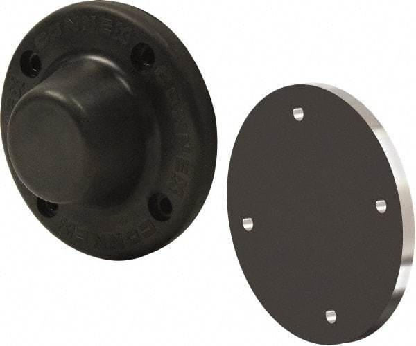 Mag-Mate - 4" Long Rubber Insulated Magnetic Door Holder - Weatherproof Grade - Industrial Tool & Supply