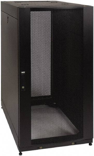 Tripp-Lite - 23.63" Overall Width x 25" Rack Height x 43" Overall Depth Data Cable Enclosure - 3,000 Lb Capacity, Black - Industrial Tool & Supply