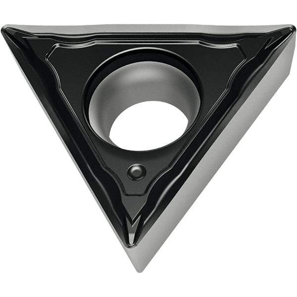 Walter - TCMT FM4 Grade WSM10S Turning Insert - TiAlN+Al2O3+(Al) Finish, 60° Triangle, 9.53mm Inscr Circle, 3.97mm Thick, 0.8mm Corner Radius - Industrial Tool & Supply