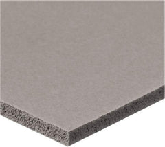 Value Collection - 3/8" Thick x 2" Wide x 6' Long Gray Closed Cell Silicone Foam Rubber Roll - Stock Length, Adhesive Back, -60°F to 400°F - Industrial Tool & Supply