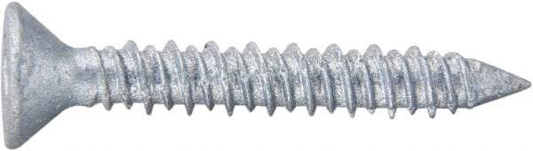 Powers Fasteners - 3/16" Diam, 2-1/4" OAL, Phillips Drive, Concrete Screw & Masonry Fastener - Stainless Steel, Perma-Seal Finish, Includes #3 Phillips Bit - Industrial Tool & Supply