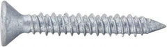 Powers Fasteners - 1/4" Diam, 1-3/4" OAL, Phillips Drive, Concrete Screw & Masonry Fastener - Stainless Steel, Perma-Seal Finish, Includes #3 Phillips Bit - Industrial Tool & Supply