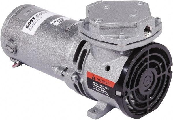 Gast - Diaphragm-Type Vacuum Pumps Horsepower: 1/8 Cubic Feet per Minute: 0.70 - Industrial Tool & Supply