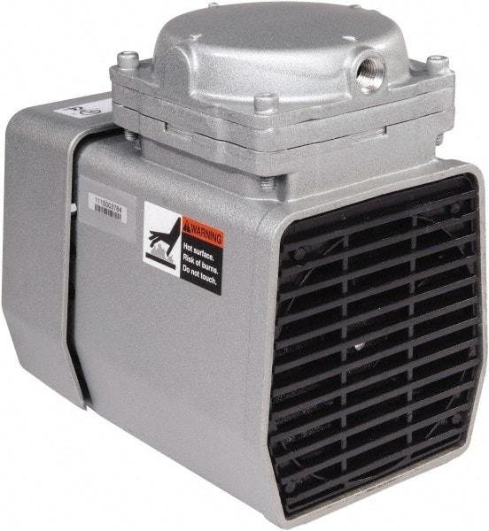 Gast - Diaphragm-Type Vacuum Pumps Horsepower: 1/8 Cubic Feet per Minute: 1.60 - Industrial Tool & Supply