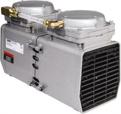 Gast - Diaphragm-Type Vacuum Pumps Horsepower: 1/2 Cubic Feet per Minute: 3.30 - Industrial Tool & Supply