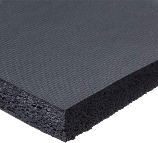 Value Collection - 1/2" Thick x 12" Wide x 2' Long Blue Closed Cell Silicone Foam Rubber Roll - Stock Length, Plain Back, -100°F to 500°F - Industrial Tool & Supply