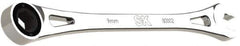 SK - 9mm 6 Point Combination Wrench - 7-3/4" OAL, Steel, Full Polish Finish - Industrial Tool & Supply