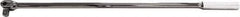 SK - 3/4" Drive Socket Knurled Handle - 37" OAL, Full Polish Chrome Finish - Industrial Tool & Supply