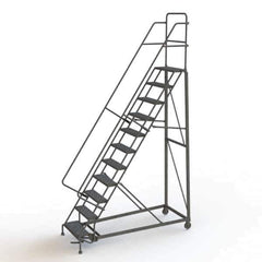 TRI-ARC - Rolling & Wall Mounted Ladders & Platforms Type: Rolling Warehouse Ladder Style: Rolling Safety Ladder - Industrial Tool & Supply