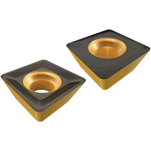 Iscar - H690 TNKX160610 PNTR Grade IC5100 Carbide Milling Insert - TiCN/Al2O3 Finish, 0.3937" Thick, 12mm Inscribed Circle, 1mm Corner Radius - Industrial Tool & Supply