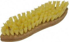 O-Cedar - 1" Bristle Length, Tampico Scrub Brush - 11" Long x 3" Wide Head, 11" OAL, Beige, Wood Block - Industrial Tool & Supply