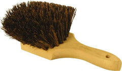 O-Cedar - 2" Bristle Length, Palmyra Utility Scrub Brush - 9" Long x 3" Wide Head, 9" OAL, Black, Wood Block - Industrial Tool & Supply
