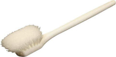 O-Cedar - 2" Bristle Length, Nylon Utility Scrub Brush - 20" Long x 3" Wide Head, 20" OAL, White, Foam Block - Industrial Tool & Supply