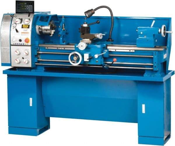 Enco - 13" Swing, 40" Between Centers, 220 Volt, Single Phase Bench Lathe - 5MT Taper, 1-1/2 hp, 65 to 1,810 RPM, 1-1/2" Bore Diam, 750mm Deep x 580mm High x 1,676mm Long - Industrial Tool & Supply