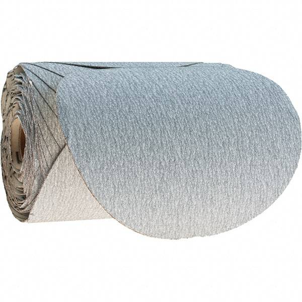 Tru-Maxx - 6" Diam, 120 Grit Silicon Carbide Adhesive PSA Disc - Fine Grade, White, C Weighted Backing, Flexible, 3,000 Max RPM - Industrial Tool & Supply