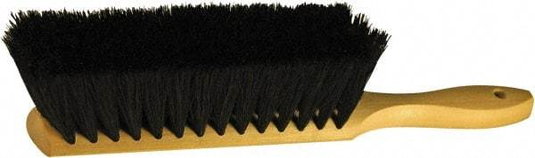 O-Cedar - 13" OAL, Tampico Counter Brush - 2-1/2" Bristle Length, 8" Long x 2-1/2" Wide Head, Wood Handle, Black - Industrial Tool & Supply