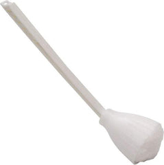 O-Cedar - 13" OAL Toilet Bowl Swab - Acrylon Bristles, Plastic Handle, White - Industrial Tool & Supply