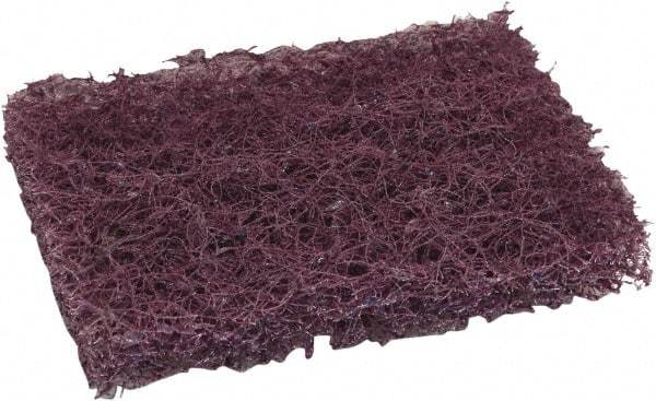 O-Cedar - 6" Long x 3-1/2" Wide x 7/8" Thick Scouring Pad - Heavy-Duty, Purple - Industrial Tool & Supply