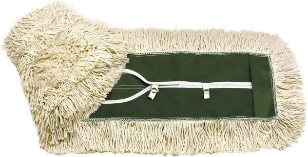 O-Cedar - 48" Long x 5" Wide Cotton Dust Mop Head - Key-Slot Snaps, Launderable - Industrial Tool & Supply