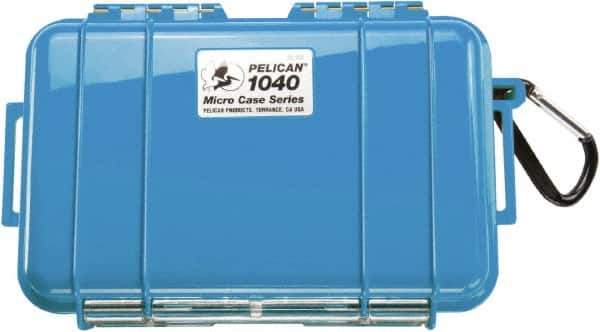 Pelican Products, Inc. - 5-1/16" Wide x 2-1/8" High, Clamshell Hard Case - Blue, Polycarbonate - Industrial Tool & Supply