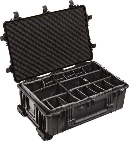 Pelican Products, Inc. - 24-7/32" Wide x 17-31/64" High, Shipping/Travel Case - Black, Polypropylene - Industrial Tool & Supply