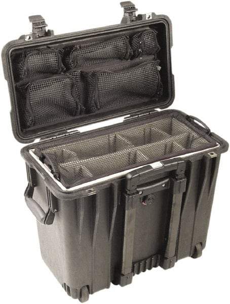 Pelican Products, Inc. - 12" Wide x 18" High, Top Loader Case - Black, Polypropylene - Industrial Tool & Supply