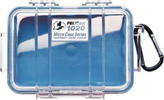 Pelican Products, Inc. - 4-3/4" Wide x 2-1/8" High, Clamshell Hard Case - Clear/Blue, Polycarbonate - Industrial Tool & Supply