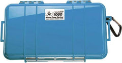 Pelican Products, Inc. - 5-9/16" Wide x 2-5/8" High, Clamshell Hard Case - Blue, Polycarbonate - Industrial Tool & Supply