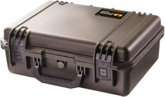 Pelican Products, Inc. - 13-13/32" Wide x 6-45/64" High, Clamshell Hard Case - Black, HPX High Performance Resin - Industrial Tool & Supply
