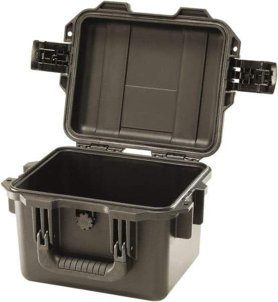 Pelican Products, Inc. - 9-51/64" Wide x 7-45/64" High, Clamshell Hard Case - Black, HPX High Performance Resin - Industrial Tool & Supply