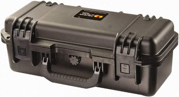 Pelican Products, Inc. - 8-13/32" Wide x 6-45/64" High, Clamshell Hard Case - Black, HPX High Performance Resin - Industrial Tool & Supply