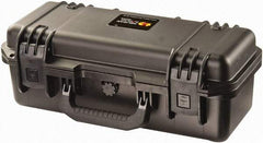 Pelican Products, Inc. - 8-13/32" Wide x 6-45/64" High, Clamshell Hard Case - Black, HPX High Performance Resin - Industrial Tool & Supply