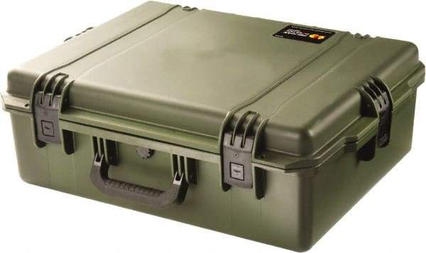 Pelican Products, Inc. - 19-45/64" Wide x 8-39/64" High, Clamshell Hard Case - Olive, HPX High Performance Resin - Industrial Tool & Supply