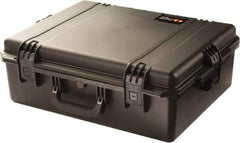Pelican Products, Inc. - 19-45/64" Wide x 8-39/64" High, Clamshell Hard Case - Black, HPX High Performance Resin - Industrial Tool & Supply