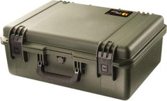 Pelican Products, Inc. - 16" Wide x 8-19/64" High, Clamshell Hard Case - Olive, HPX High Performance Resin - Industrial Tool & Supply