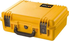Pelican Products, Inc. - 13-13/32" Wide x 6-45/64" High, Clamshell Hard Case - Yellow, HPX High Performance Resin - Industrial Tool & Supply