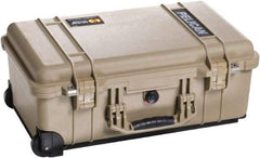 Pelican Products, Inc. - 13-13/16" Wide x 9" High, Clamshell Hard Case - Tan, Plastic - Industrial Tool & Supply