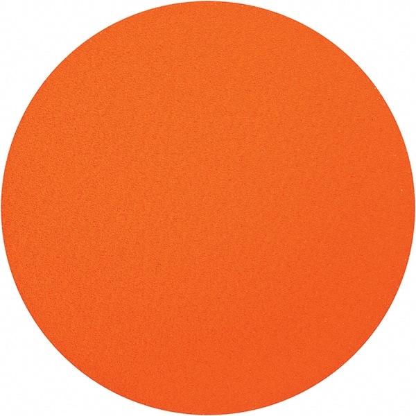 Norton - 20" Diam, 60 Grit Ceramic Adhesive PSA Disc - Coarse Grade, Orange, Y Weighted Backing, Flexible - Industrial Tool & Supply
