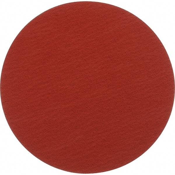 Norton - 12" Diam, 40 Grit Ceramic Adhesive PSA Disc - Very Coarse, Orange, Y Weighted Cloth Backing - Industrial Tool & Supply