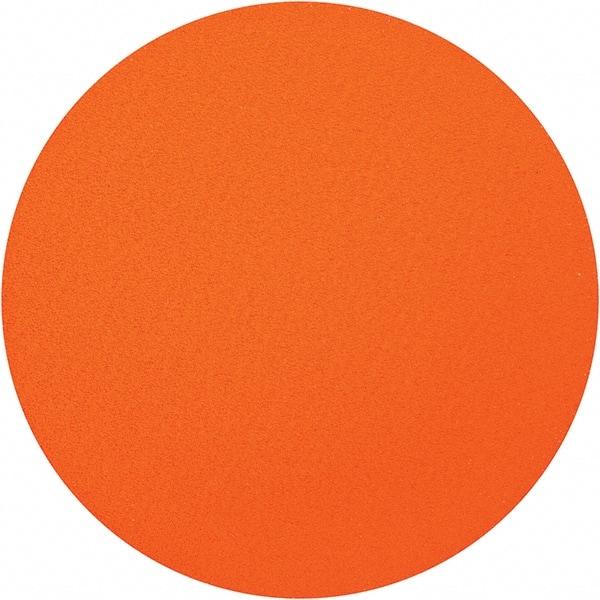 Norton - 20" Diam, 80 Grit Ceramic Adhesive PSA Disc - Coarse Grade, Orange, Y Weighted Backing, Flexible - Industrial Tool & Supply