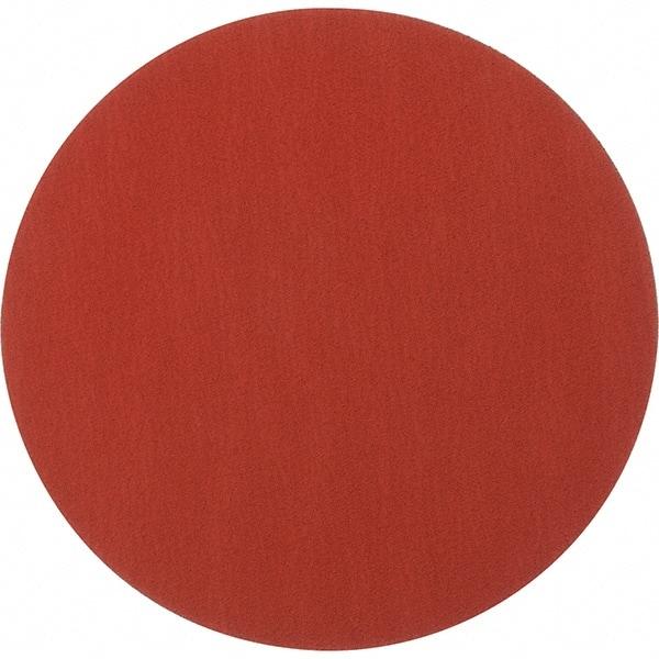 Norton - 12" Diam, 60 Grit Ceramic Adhesive PSA Disc - Coarse Grade, Orange, Y Weighted Backing, Flexible - Industrial Tool & Supply