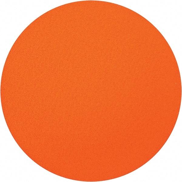 Norton - 12" Diam, 50 Grit Ceramic Adhesive PSA Disc - Coarse Grade, Orange, Y Weighted Backing, Flexible - Industrial Tool & Supply
